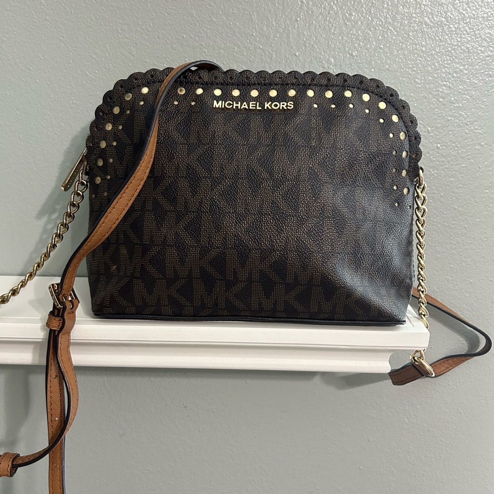 Michael Kors Black and Brown Women's Bag